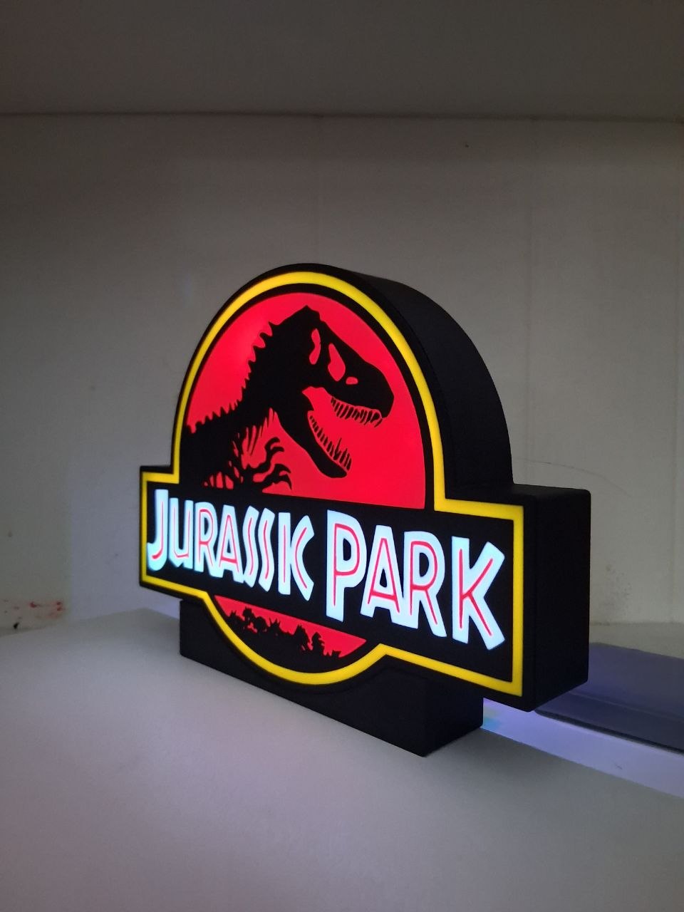 JurassicPark LED light box – custom 3D printed – Lit Layer Creations